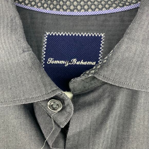 Tommy Bahama Gray Casual Long Sleeve Button Down Shirt Size S - Picture 10 of 12